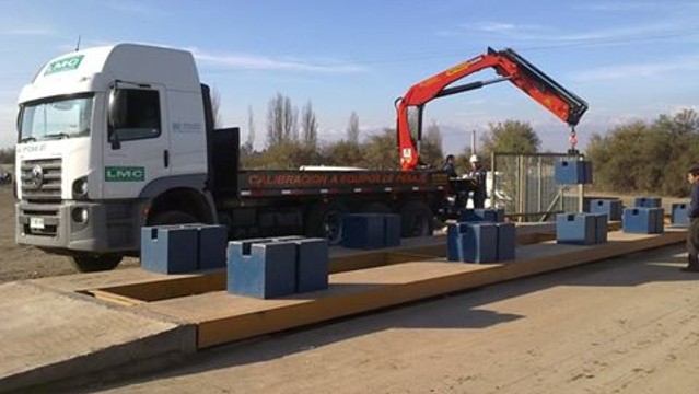 Bloques de masa sobre plataforma